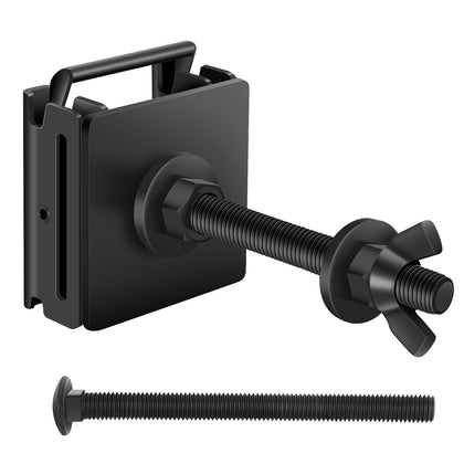 ONAGAD front view of spare tire holder showing mounting face and finish, improves storage