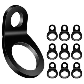 ONAGAD front view of 10-pack tie down rings showing compact anchors and durable finish
