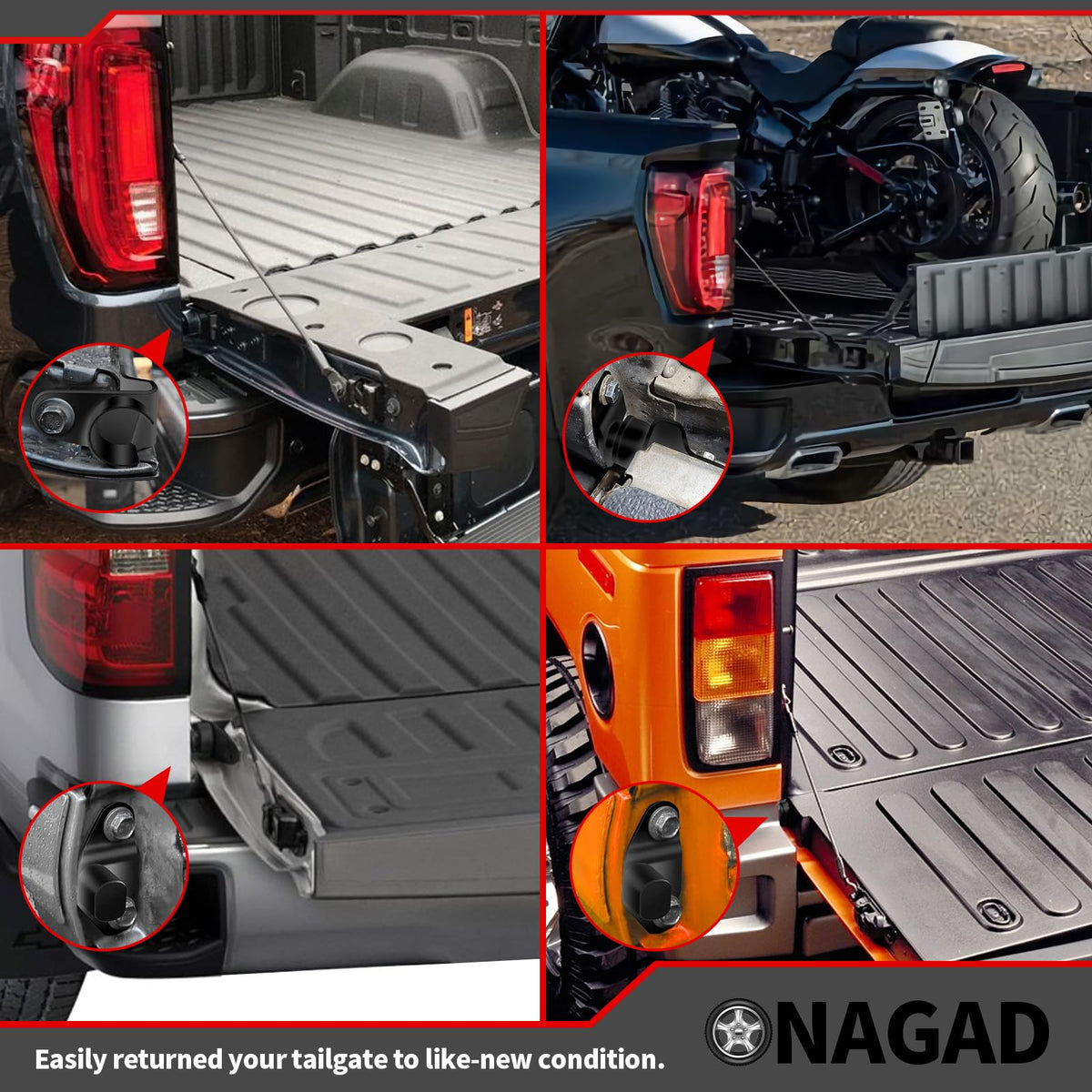 ONAGAD included bolts and hardware demonstrating ready-to-install convenience