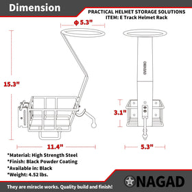 ONAGAD installation hardware and springs included for fast secure installation