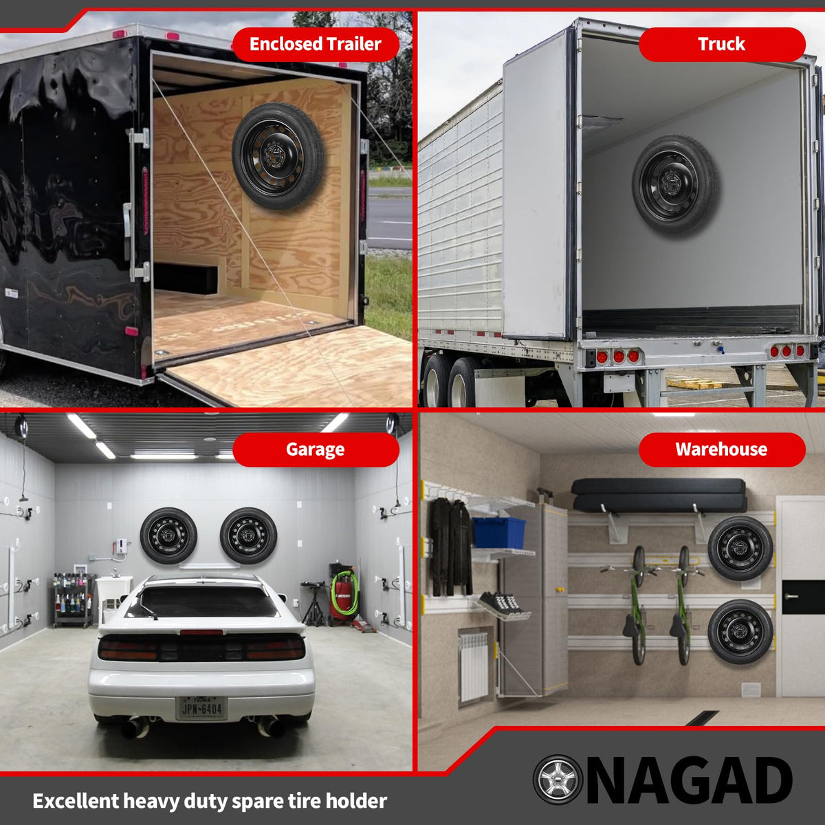 ONAGAD included installation hardware laid out for quick setup benefit