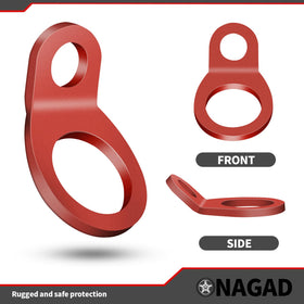 ONAGAD anchors used on trailer hauling a dirt bike for safe transit
