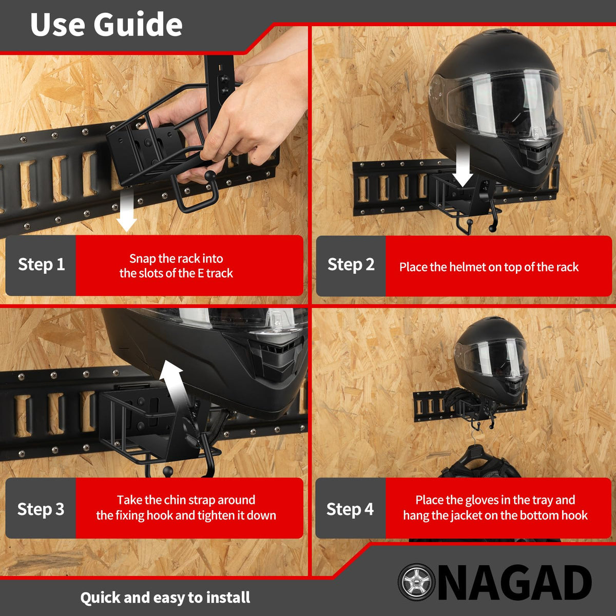 ONAGAD trailer lifestyle with multiple racks maximizing storage and neatness