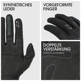 O'NEAL Element Glove mesh top detail highlighting ventilation for cooler rides