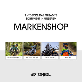 O'NEAL Element Glove on handlebars showing real-use control and enhanced lever feel