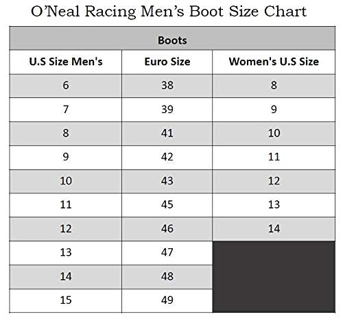 O'NEAL boot on rider foot in outdoor setting demonstrating comfort