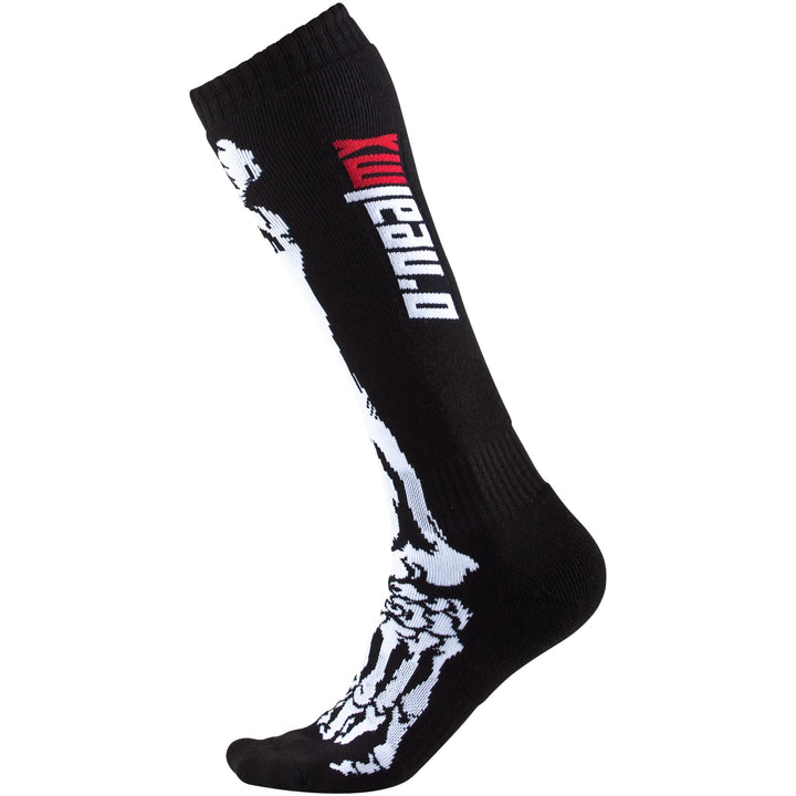 O'NEAL Pro MX Print Sox front view showing Xray design and secure fit