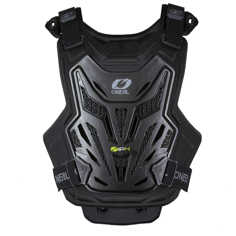 O'NEAL front view showing protector fit and quick protection