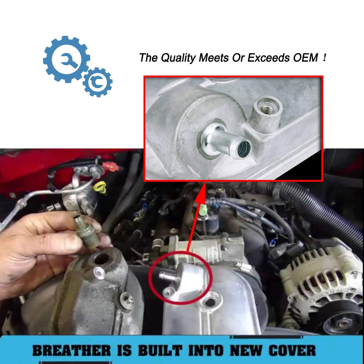 ONER AUTO PARTS gasket and bolts laid out for complete installation benefit