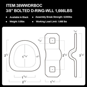 Onesnt close-up forged steel D-ring detail highlighting strength and durability benefit