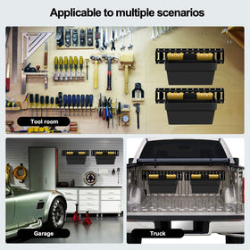 Onesnt multiple baskets installed on trailer E-track showcasing organized cargo benefit