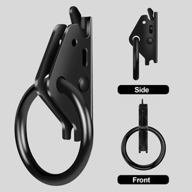 Onesnt anchor installed in E-track rail showing quick spring-lever lock and safety