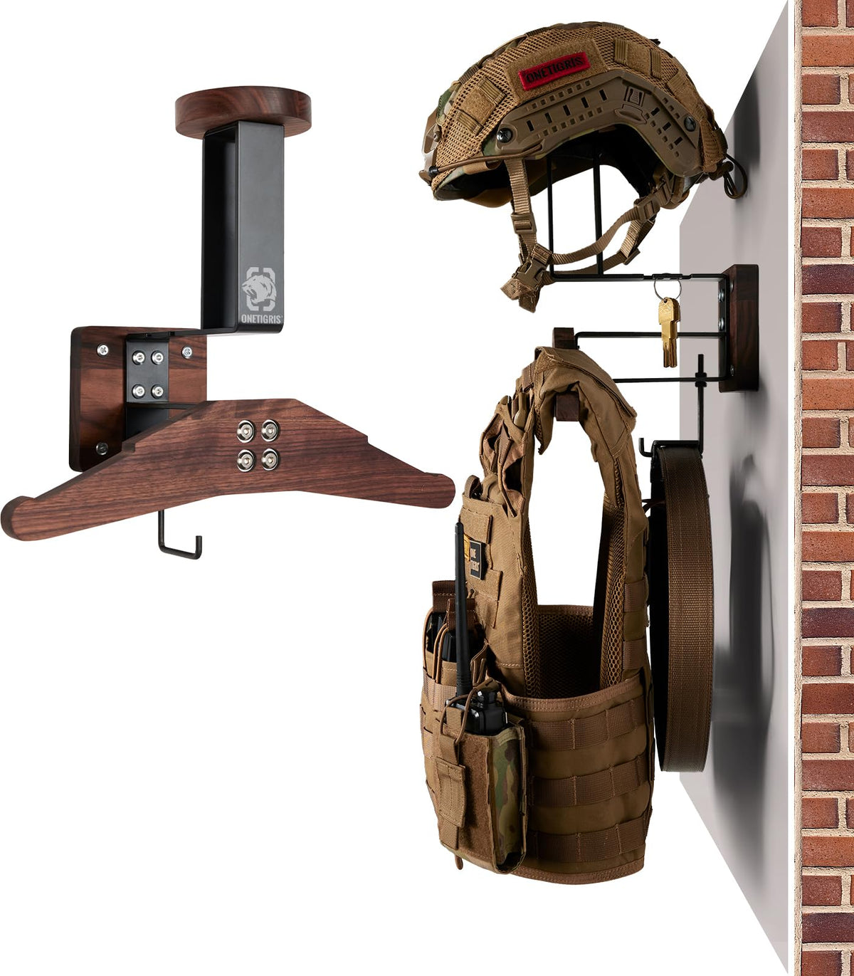 ONETIGRIS front view of mounted rack showing sturdy construction and organized storage benefit