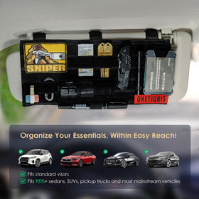 ONETIGRIS detailed view of dual hook-and-loop pouches holding IDs and cash securely