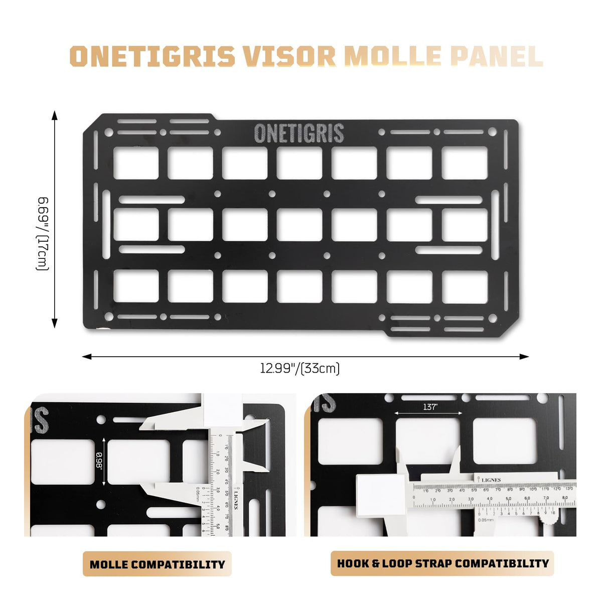 OneTigris panel used as backpack insert adding structure and MOLLE mounting benefit