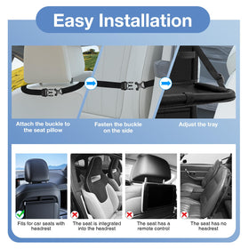 Oneyus kick mat protection shielding seat backs from scuffs and muddy shoes