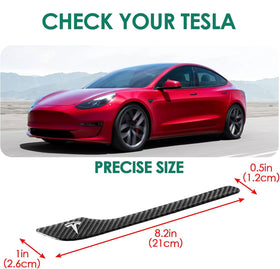 ONKENTET installed on Tesla door full view improving appearance and protection