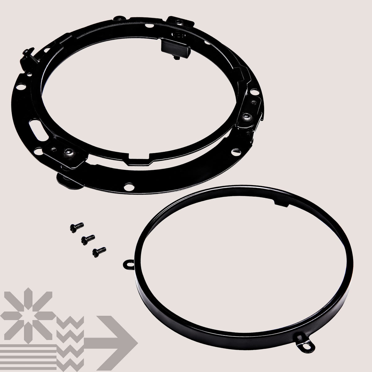 ONLINE LED STORE TRUE MODS back mounting plate view highlighting secure attachment points