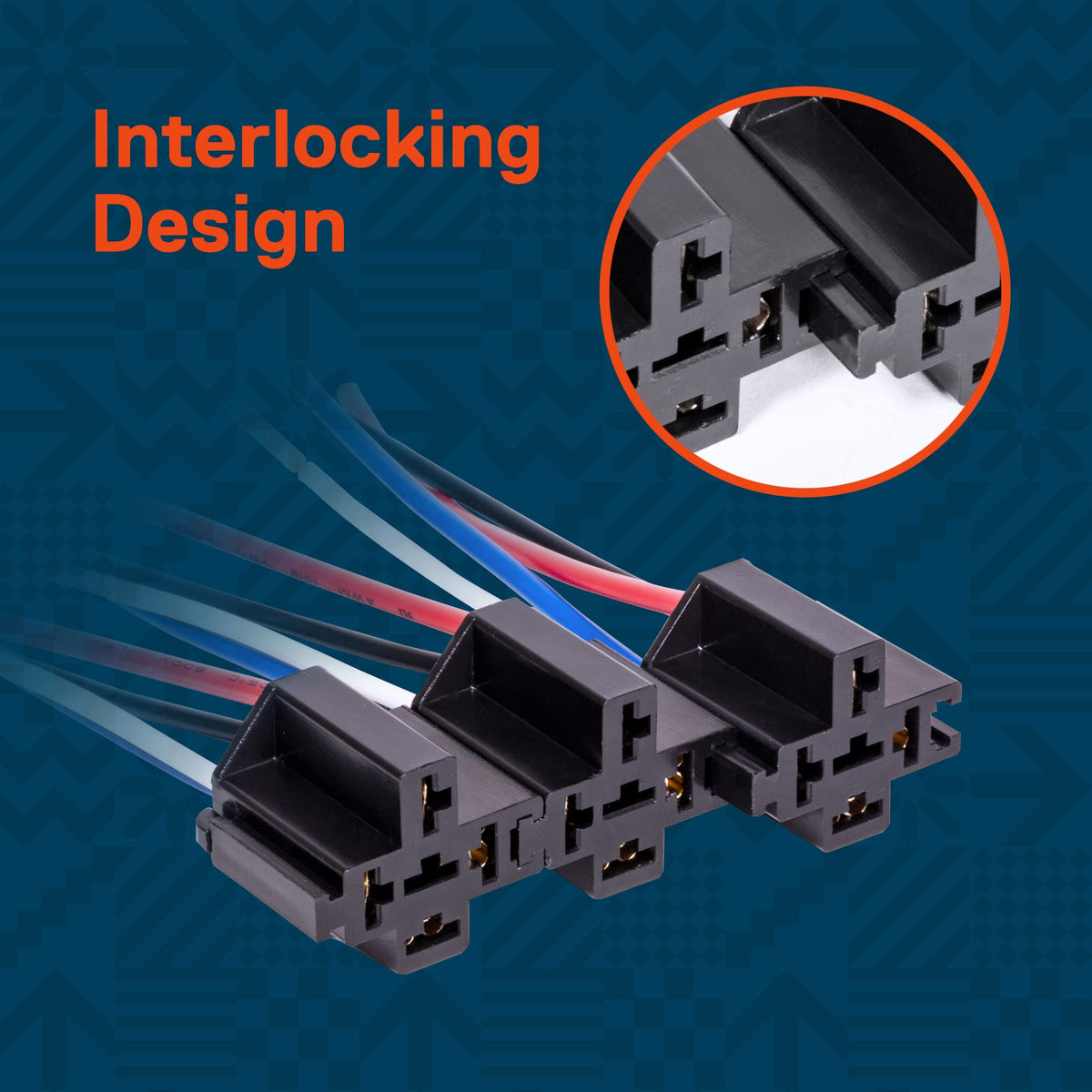 ONLINE LED STORE close-up of True MODS relay pins illustrating solid contacts for reliable switching