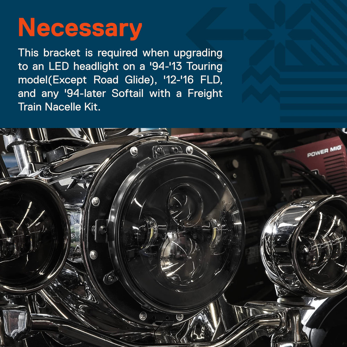 ONLINE LED STORE TRUE MODS close-up of springs reducing vibration for longer headlight life