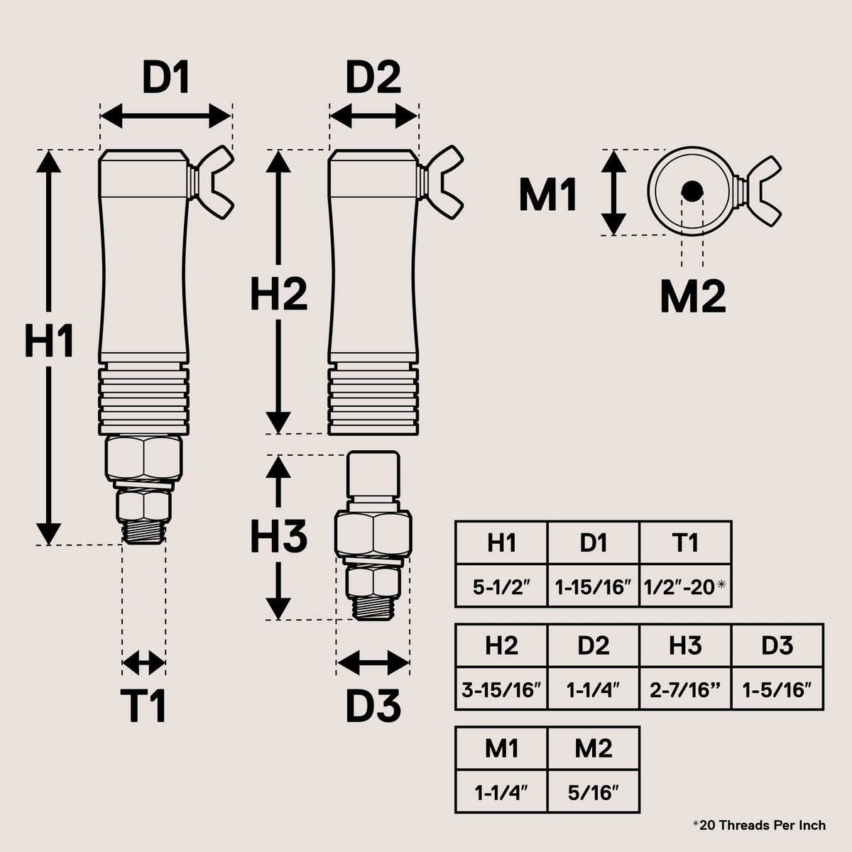 ONLINE LED STORE display of 1/4" and 5/16" poles in True MODS proving cross compatibility