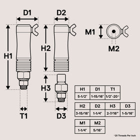 ONLINE LED STORE display of 1/4" and 5/16" poles in True MODS proving cross compatibility
