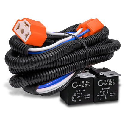 ONLINE LED STORE True Mods front view of harness showing plug-and-play design and easy upgrade