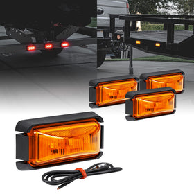 ONLINE LED STORE TRUE MODS front view showing amber marker light and clear lens benefit