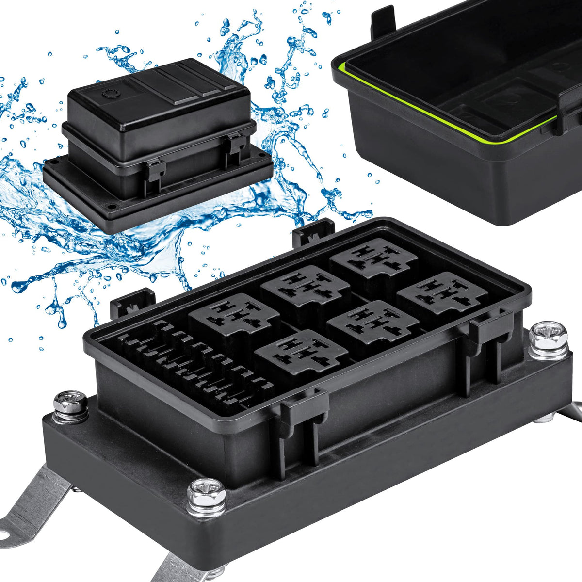 ONLINE LED STORE True MODS front view showing compact six-relay layout and tidy wiring benefits