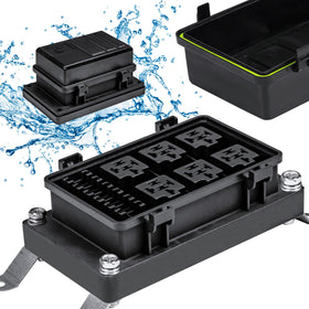 ONLINE LED STORE True MODS front view showing compact six-relay layout and tidy wiring benefits