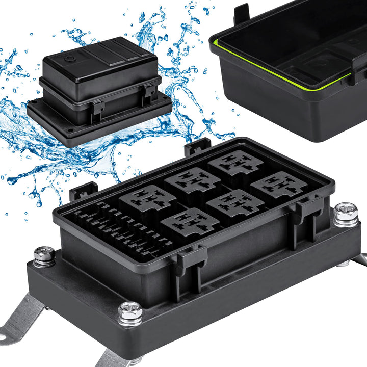 ONLINE LED STORE True MODS front view showing compact six-relay layout and tidy wiring benefits