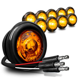 ONLINE LED STORE TRUE MODS front view showing amber lens and compact design for visibility