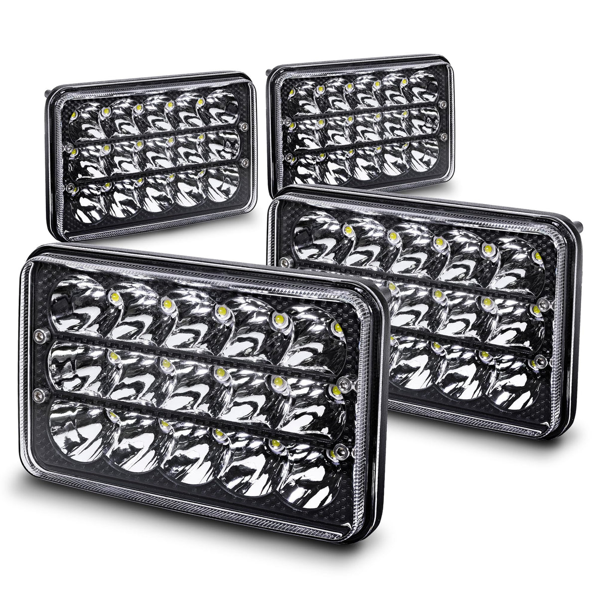 ONLINE LED STORE TRUE MODS front view showing bright LED beam benefit