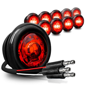 ONLINE LED STORE TRUE MODS front view showing bright red lens and compact design benefit visibility