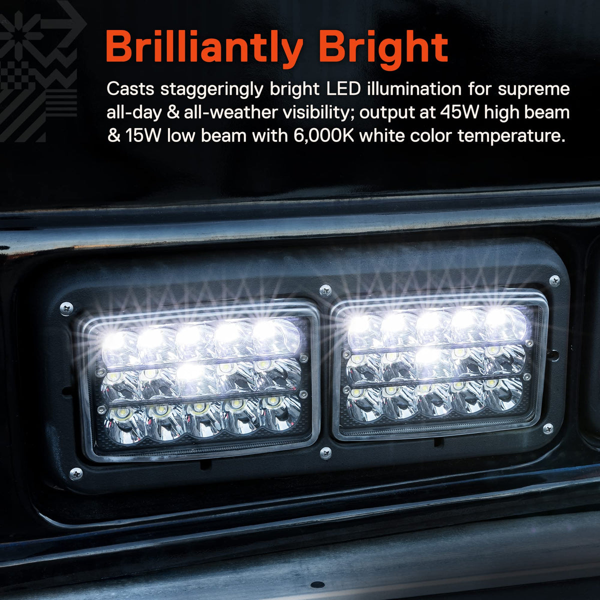 ONLINE LED STORE TRUE MODS H4 connector detail for easy plug-and-play installation