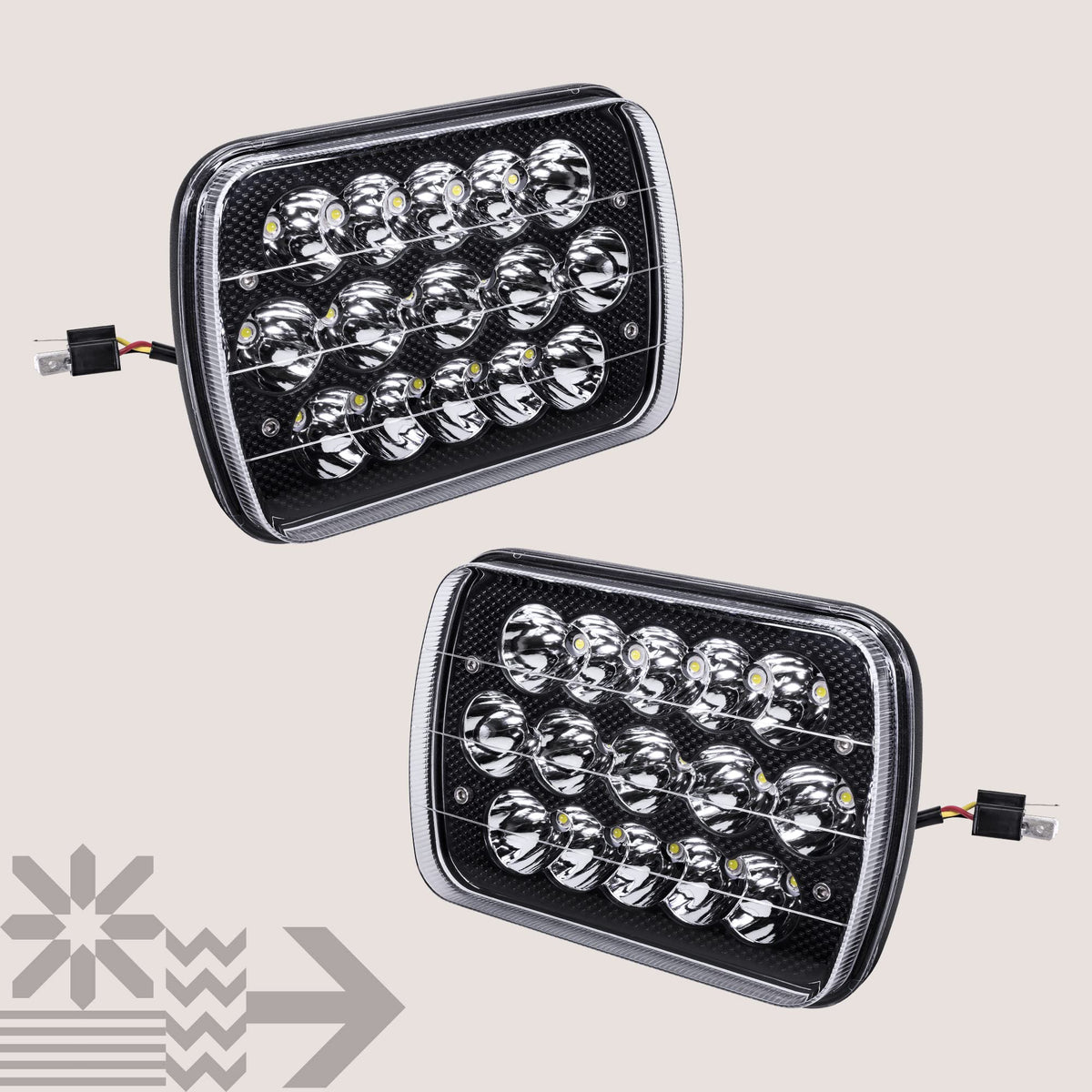 ONLINE LED STORE TRUE MODS H4 plug detail demonstrating plug-and-play installation convenience