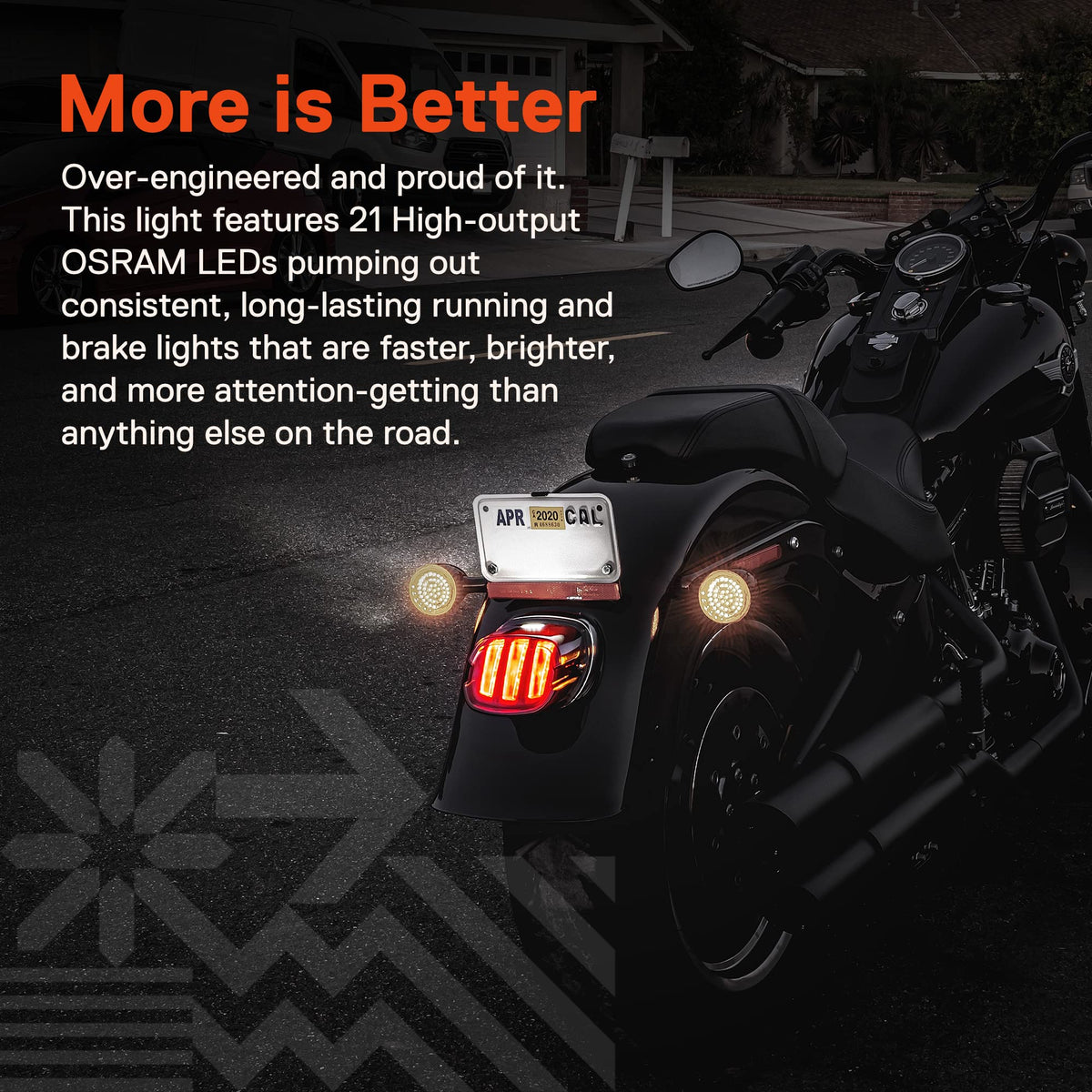 ONLINE LED STORE lit claw-pattern LEDs emphasizing distinctive light signature