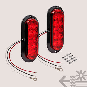 ONLINE LED STORE nighttime illumination of True MODS showing bright, diffused red output