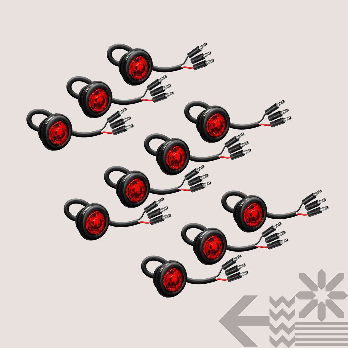 ONLINE LED STORE TRUE MODS packaging and ten-piece contents for fleet or multi-point replacement