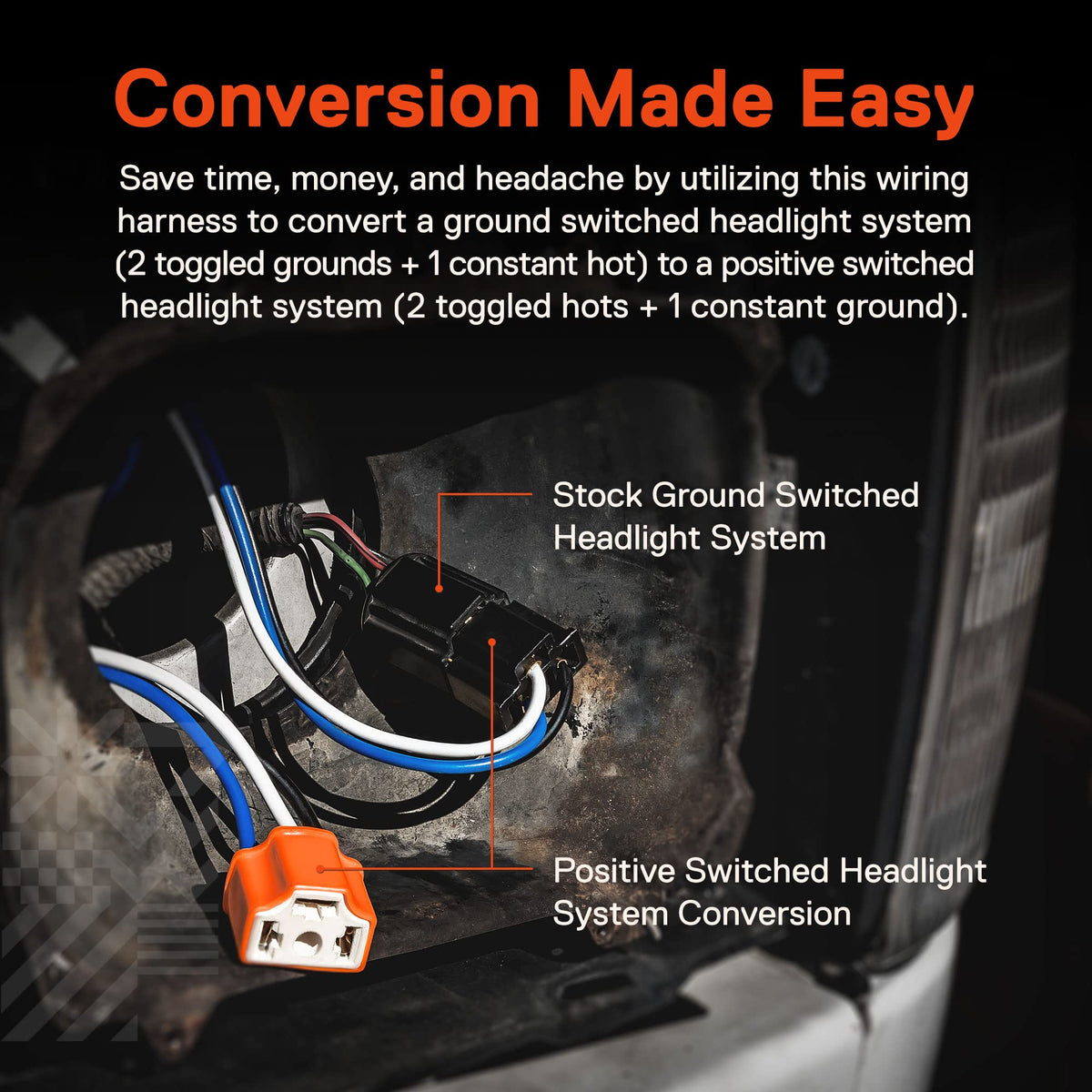 ONLINE LED STORE True Mods relays and inline fuse detail protecting headlights and wiring