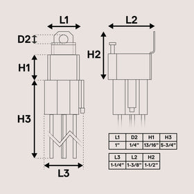 ONLINE LED STORE relay held in hand to show True MODS size and ease of placement benefit