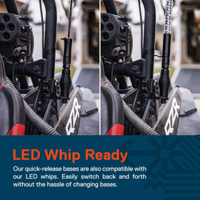 ONLINE LED STORE set screw detail on True MODS displaying secure pole retention benefit