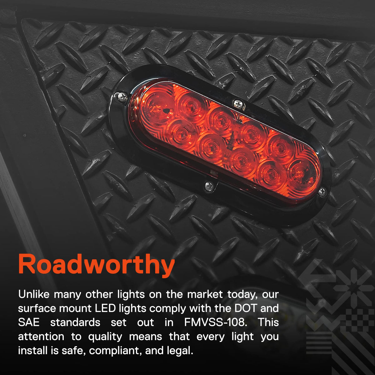 ONLINE LED STORE side profile of True MODS housing showing low-profile mount and durability