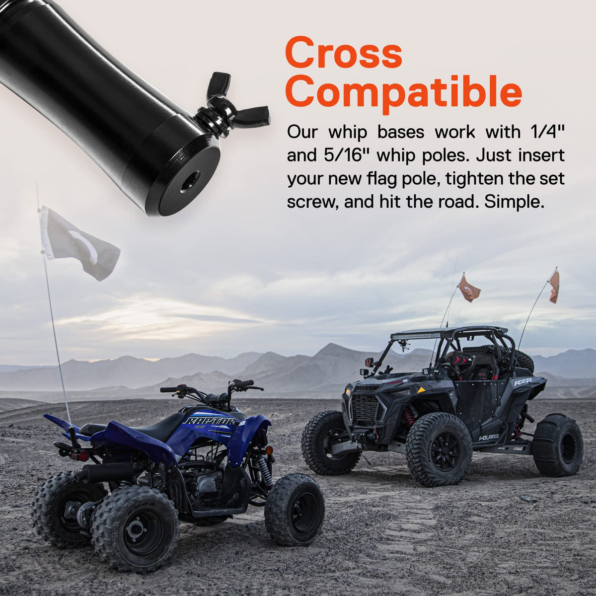 ONLINE LED STORE side profile of True MODS holder highlighting slim, rugged design advantage