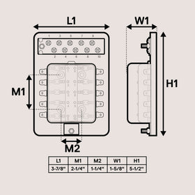 ONLINE LED STORE True Mods next to a ruler demonstrating compact size for tight installations