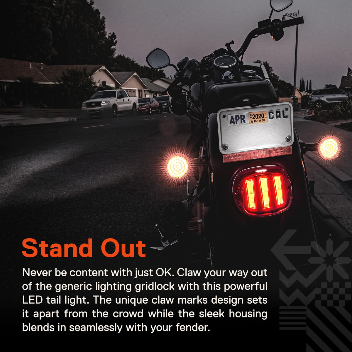 ONLINE LED STORE close-up of smoked lens highlighting finish and modern styling