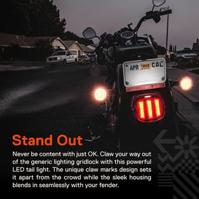 ONLINE LED STORE close-up of smoked lens highlighting finish and modern styling