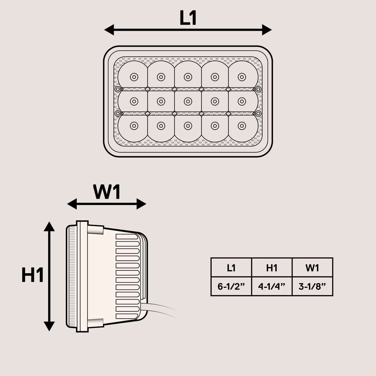 ONLINE LED STORE TRUE MODS under rain showing IP67 protection against elements