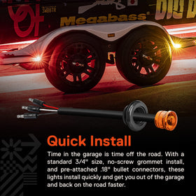 ONLINE LED STORE TRUE MODS wiring connectors detail with pre-attached bullets for fast install