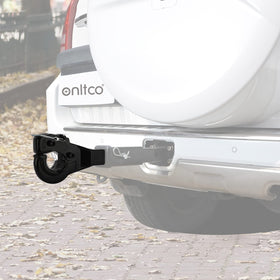 ONLTCO pintle hook scale comparison with hand showing compact strength